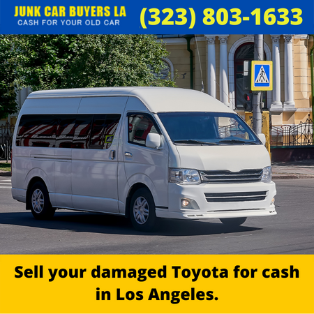 Sell your damaged Toyota for cash in Los Angeles.