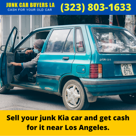 Sell your junk Kia car and get cash for it near Los Angeles.
