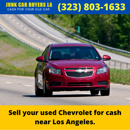 Sell your used Chevrolet for cash near Los Angeles.