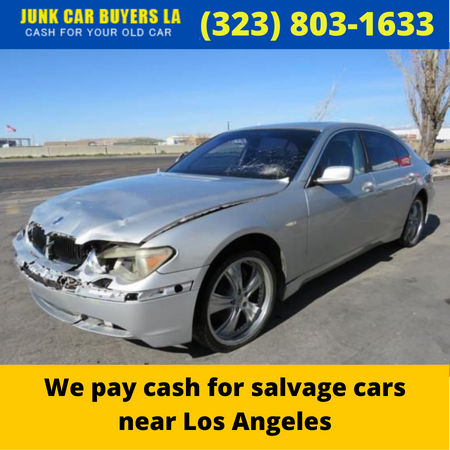 We pay cash for salvage cars near Los Angeles