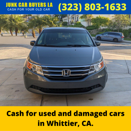 Cash for used and damaged cars in Whittier, CA.