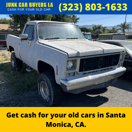 Get cash for your old cars in Santa Monica, CA.